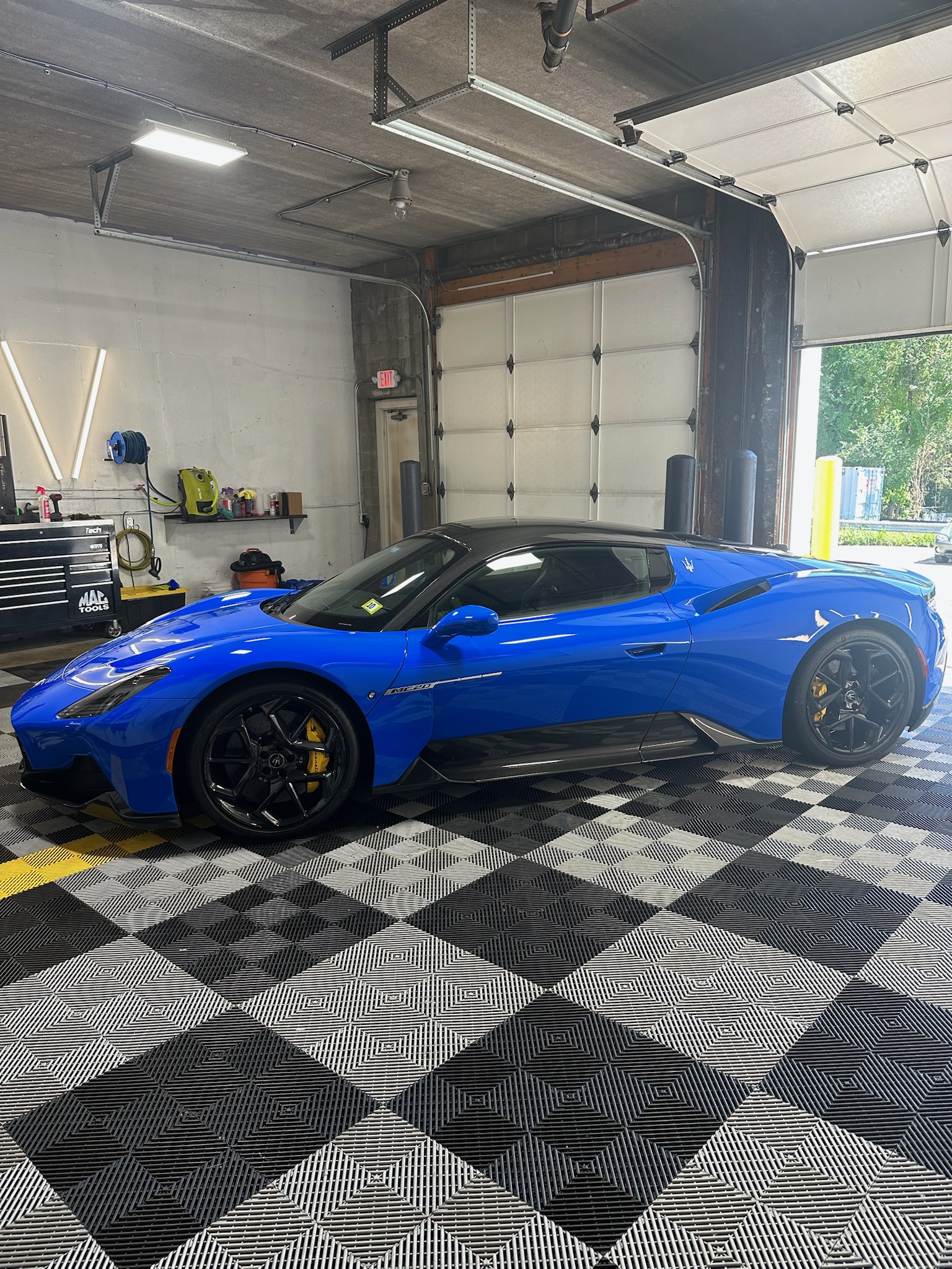 Deep cleaning of a vehicle interior showing professional detailing results